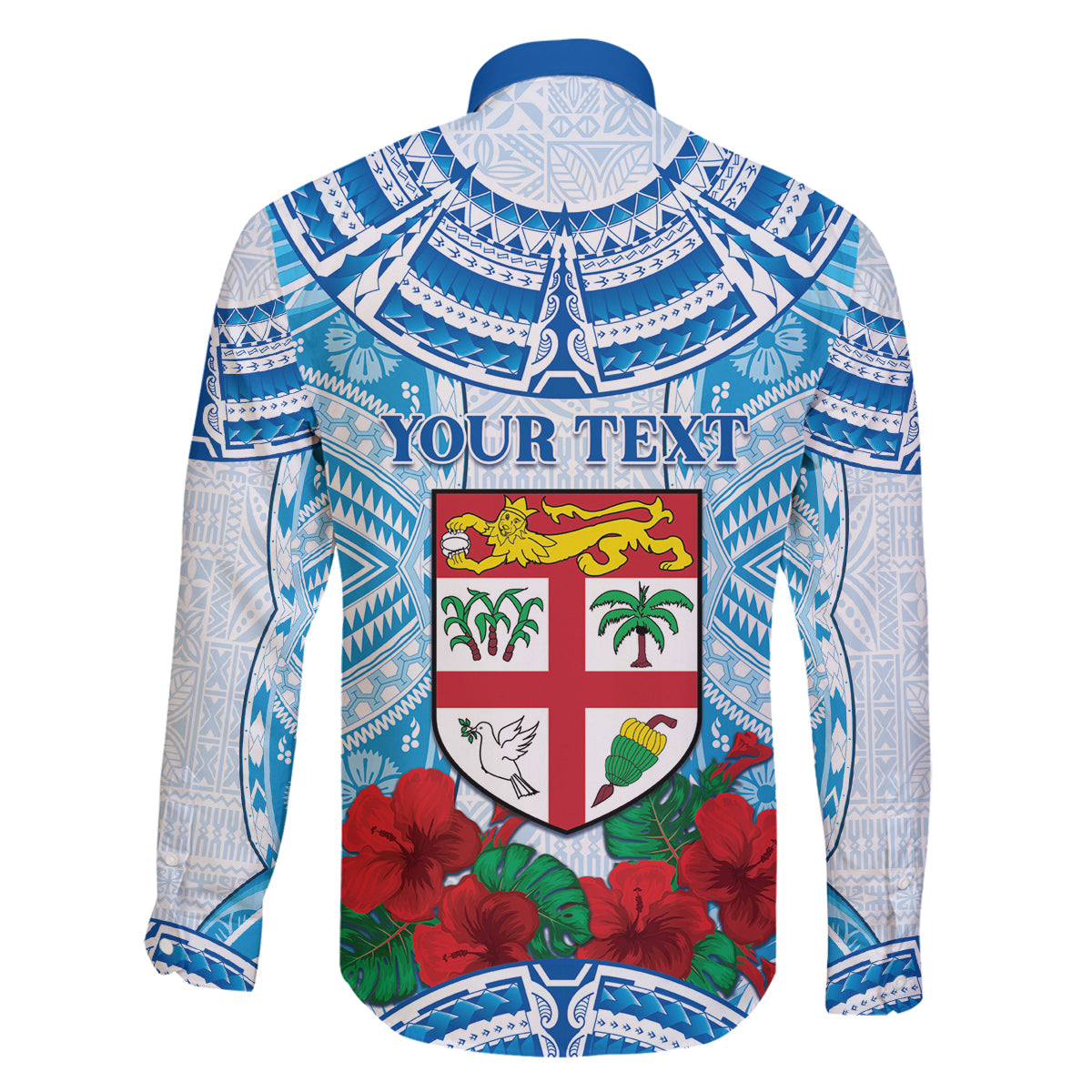 Personalised Fiji Ratu Sir Lala Sukuna Day Family Matching Tank Maxi Dress and Hawaiian Shirt Hibiscus Tapa Pattern