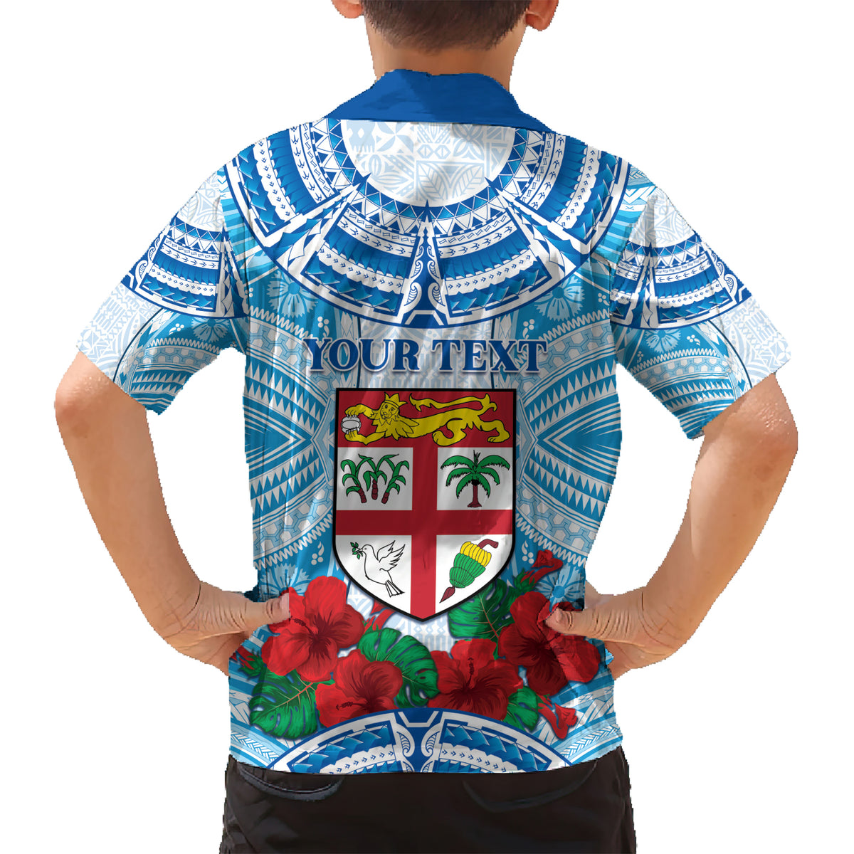 Personalised Fiji Ratu Sir Lala Sukuna Day Hawaiian Shirt Hibiscus Tapa Pattern