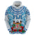 Personalised Fiji Ratu Sir Lala Sukuna Day Hoodie Hibiscus Tapa Pattern