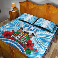 Fiji Ratu Sir Lala Sukuna Day Quilt Bed Set Hibiscus Tapa Pattern