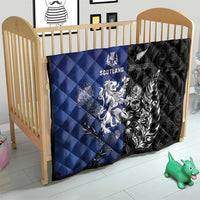 New Zealand And Scotland Rugby Quilt Maori Tiki With Thistle Together LT05 - Polynesian Pride