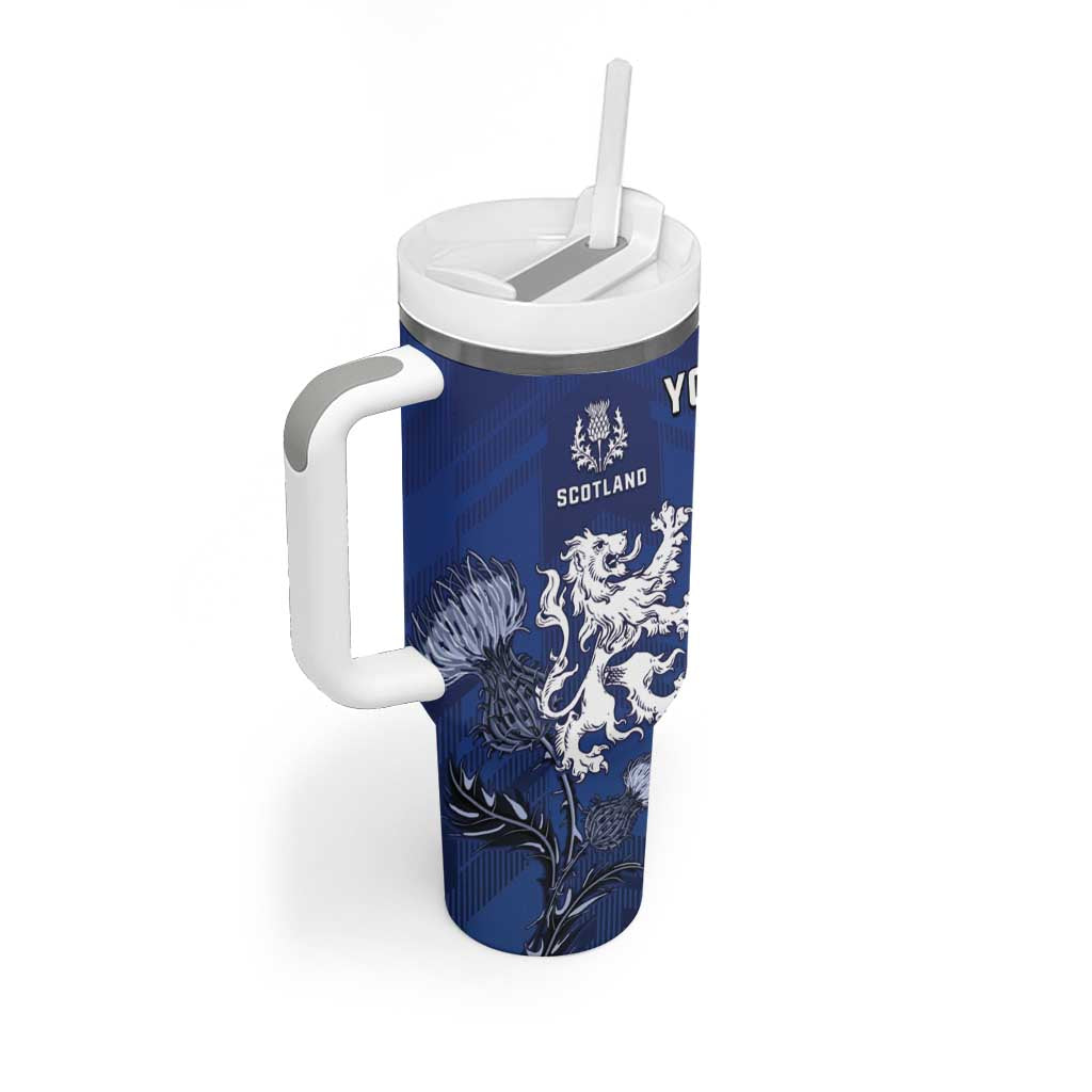 New Zealand And Scotland Rugby Custom Tumbler With Handle Maori Tiki With Thistle Together LT05 - Polynesian Pride