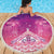 New Zealand Matariki Beach Blanket Maori Marae Purple Galaxy