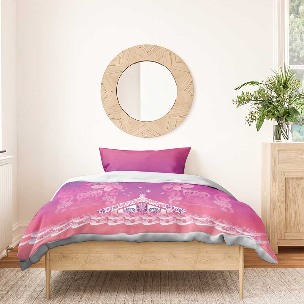 New Zealand Matariki Bedding Set Maori Marae Purple Galaxy