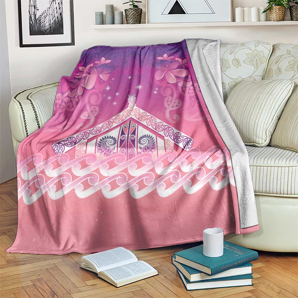 New Zealand Matariki Blanket Maori Marae Purple Galaxy