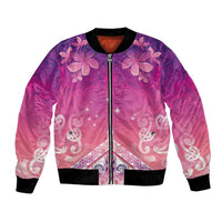 New Zealand Matariki Bomber Jacket Maori Marae Purple Galaxy LT05 Unisex Purple - Polynesian Pride