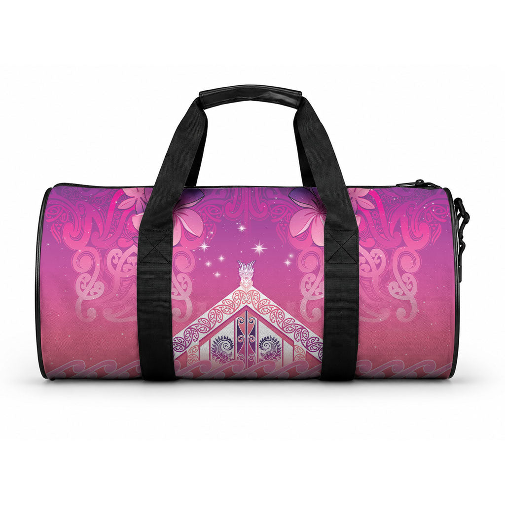 New Zealand Matariki Duffle Bag Maori Marae Purple Galaxy