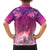 New Zealand Matariki Family Matching Off The Shoulder Long Sleeve Dress and Hawaiian Shirt Maori Marae Purple Galaxy