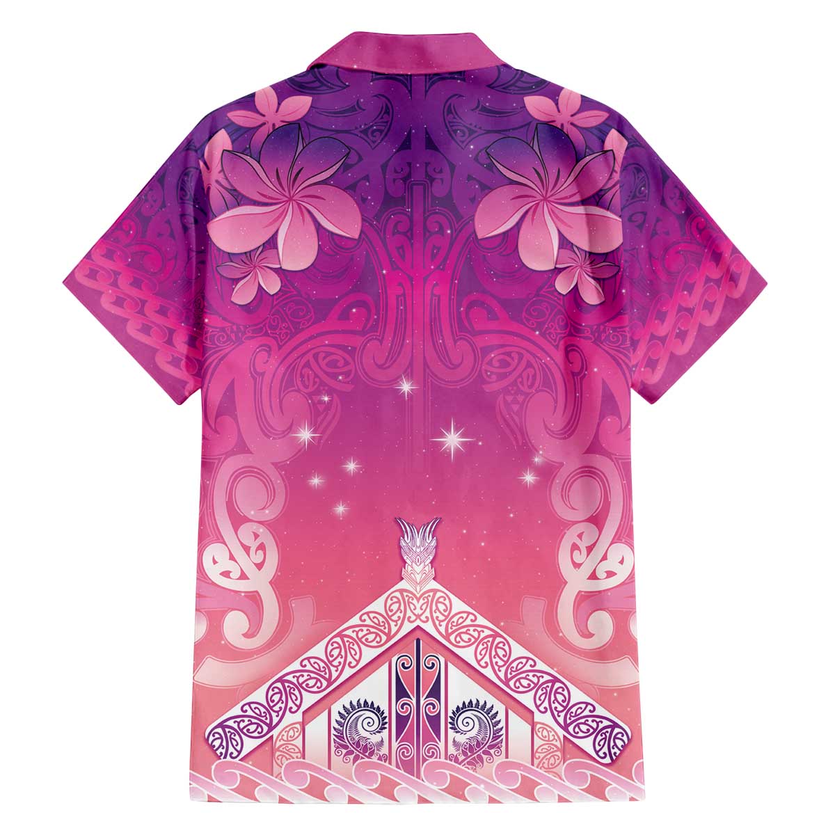 New Zealand Matariki Family Matching Off The Shoulder Long Sleeve Dress and Hawaiian Shirt Maori Marae Purple Galaxy LT05 - Polynesian Pride