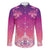 New Zealand Matariki Family Matching Off Shoulder Maxi Dress and Hawaiian Shirt Maori Marae Purple Galaxy