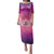 New Zealand Matariki Family Matching Puletasi and Hawaiian Shirt Maori Marae Purple Galaxy