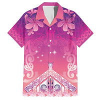 New Zealand Matariki Family Matching Short Sleeve Bodycon Dress and Hawaiian Shirt Maori Marae Purple Galaxy LT05 Dad's Shirt - Short Sleeve Purple - Polynesian Pride