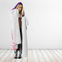 New Zealand Matariki Hooded Blanket Maori Marae Purple Galaxy