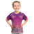 New Zealand Matariki Kid T Shirt Maori Marae Purple Galaxy