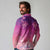 New Zealand Matariki Long Sleeve Polo Shirt Maori Marae Purple Galaxy