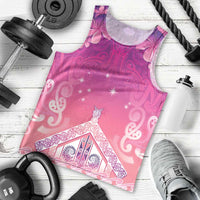 New Zealand Matariki Men Tank Top Maori Marae Purple Galaxy