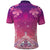 New Zealand Matariki Polo Shirt Maori Marae Purple Galaxy