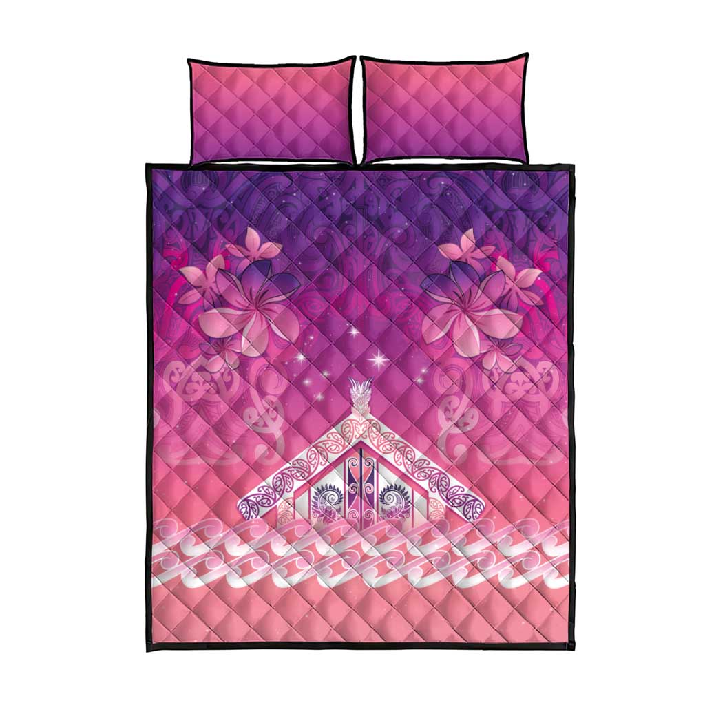 New Zealand Matariki Quilt Bed Set Maori Marae Purple Galaxy LT05 - Polynesian Pride