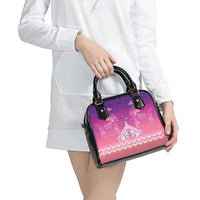 New Zealand Matariki Shoulder Handbag Maori Marae Purple Galaxy LT05 - Polynesian Pride