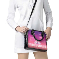 New Zealand Matariki Shoulder Handbag Maori Marae Purple Galaxy LT05 - Polynesian Pride