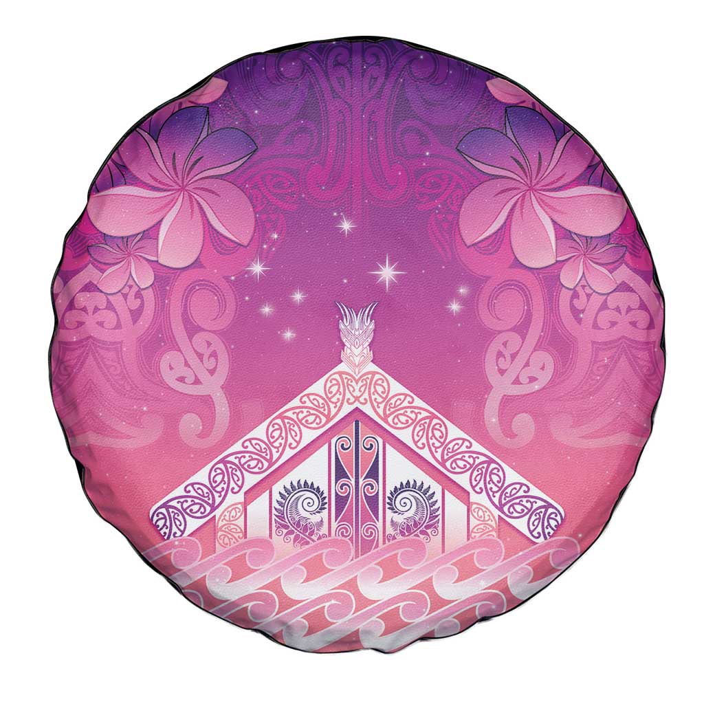 New Zealand Matariki Spare Tire Cover Maori Marae Purple Galaxy LT05 - Polynesian Pride