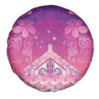 New Zealand Matariki Spare Tire Cover Maori Marae Purple Galaxy LT05 - Polynesian Pride