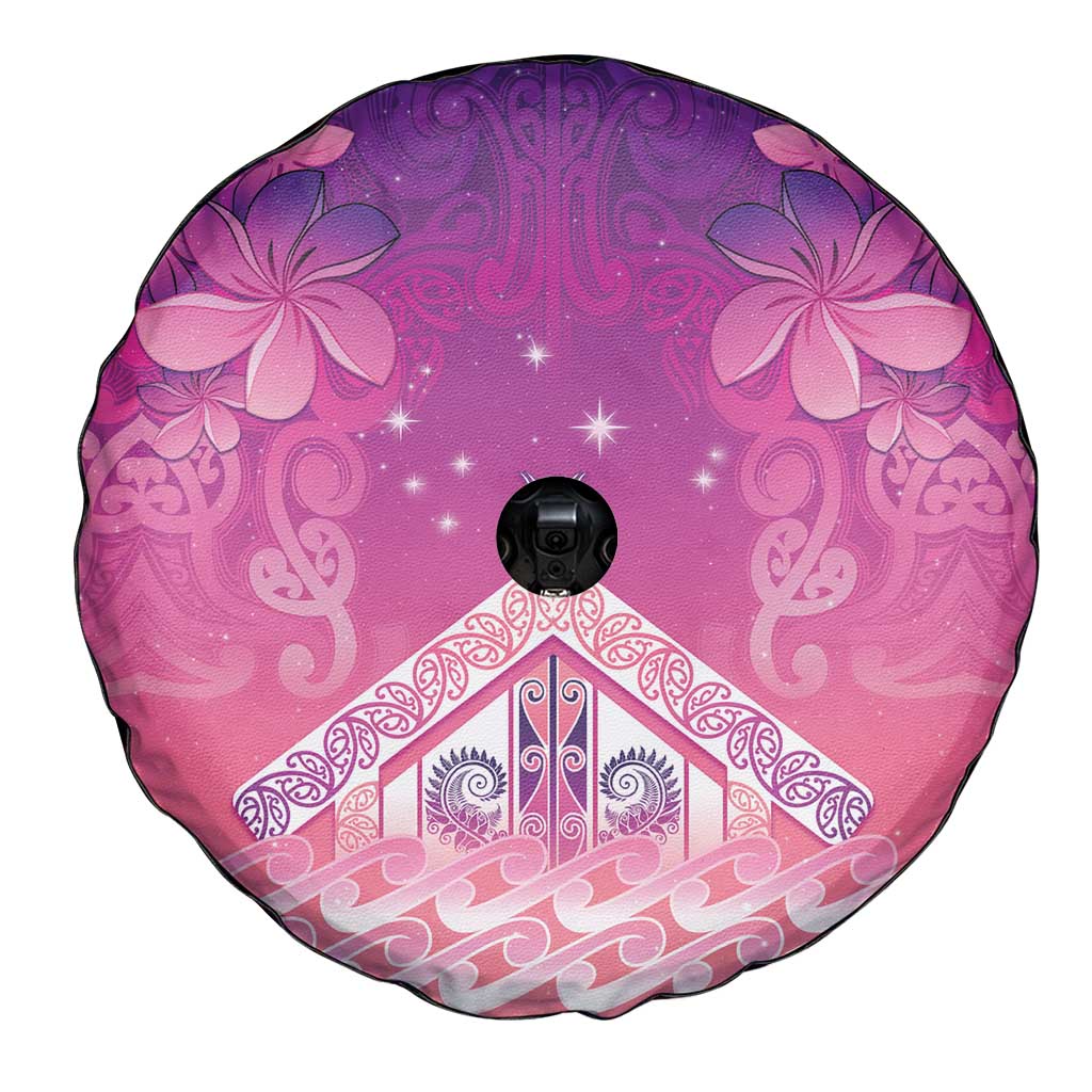New Zealand Matariki Spare Tire Cover Maori Marae Purple Galaxy LT05 - Polynesian Pride
