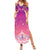 New Zealand Matariki Summer Maxi Dress Maori Marae Purple Galaxy