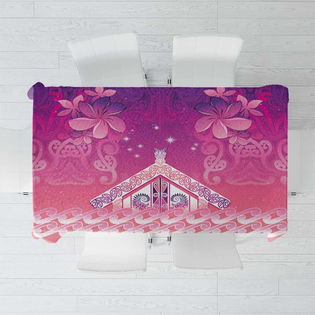 New Zealand Matariki Tablecloth Maori Marae Purple Galaxy LT05 Purple - Polynesian Pride