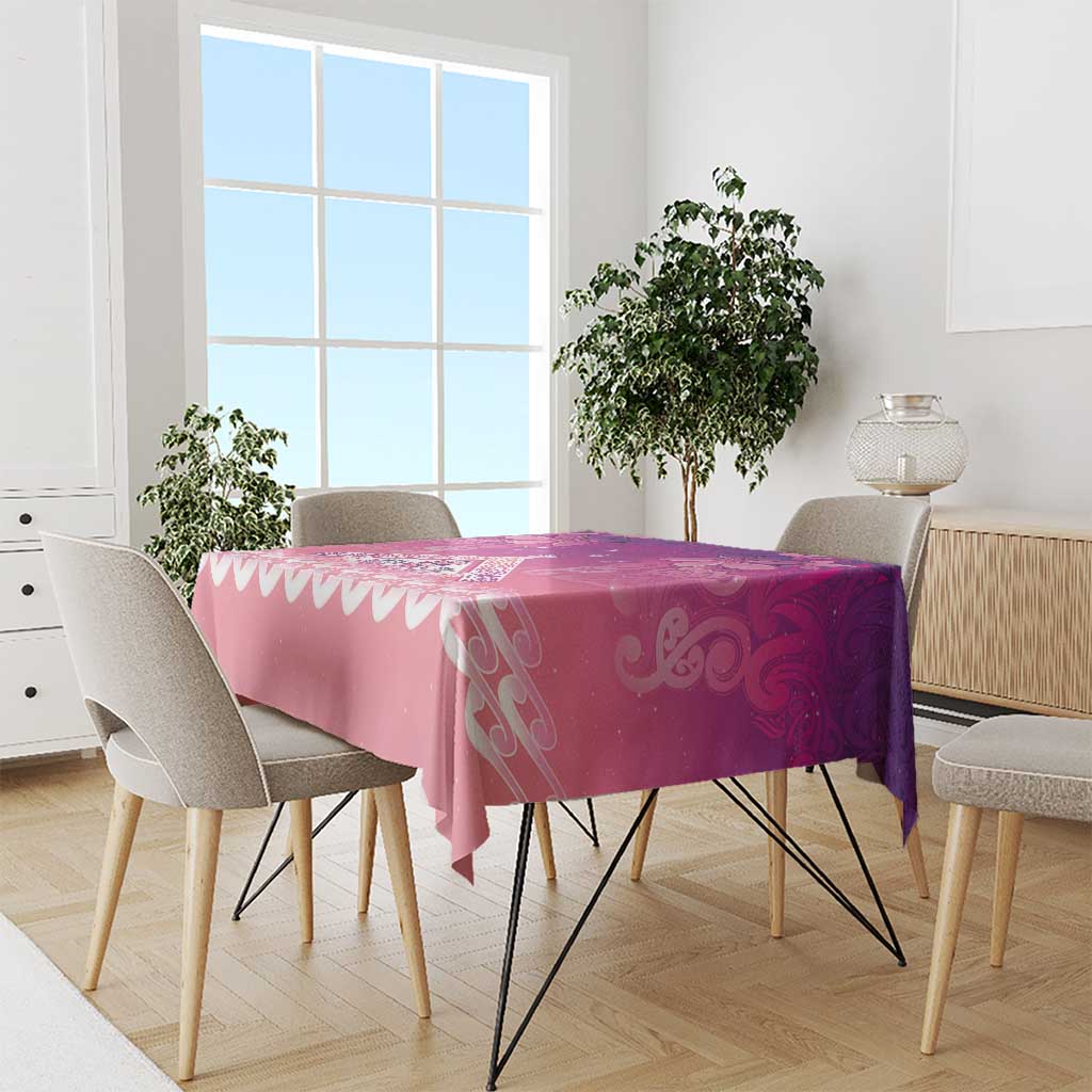 New Zealand Matariki Tablecloth Maori Marae Purple Galaxy LT05 - Polynesian Pride