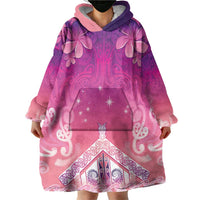 New Zealand Matariki Wearable Blanket Hoodie Maori Marae Purple Galaxy LT05 - Polynesian Pride