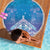 New Zealand Matariki Beach Blanket Maori Marae Cyan Galaxy