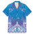New Zealand Matariki Family Matching Mermaid Dress and Hawaiian Shirt Maori Marae Cyan Galaxy