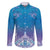 New Zealand Matariki Family Matching Short Sleeve Bodycon Dress and Hawaiian Shirt Maori Marae Cyan Galaxy