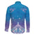 New Zealand Matariki Family Matching Short Sleeve Bodycon Dress and Hawaiian Shirt Maori Marae Cyan Galaxy