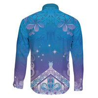 New Zealand Matariki Family Matching Summer Maxi Dress and Hawaiian Shirt Maori Marae Cyan Galaxy LT05 - Polynesian Pride