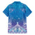 New Zealand Matariki Hawaiian Shirt Maori Marae Cyan Galaxy
