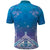 New Zealand Matariki Polo Shirt Maori Marae Cyan Galaxy