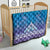 New Zealand Matariki Quilt Maori Marae Cyan Galaxy