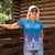 New Zealand Matariki Women Polo Shirt Maori Marae Cyan Galaxy