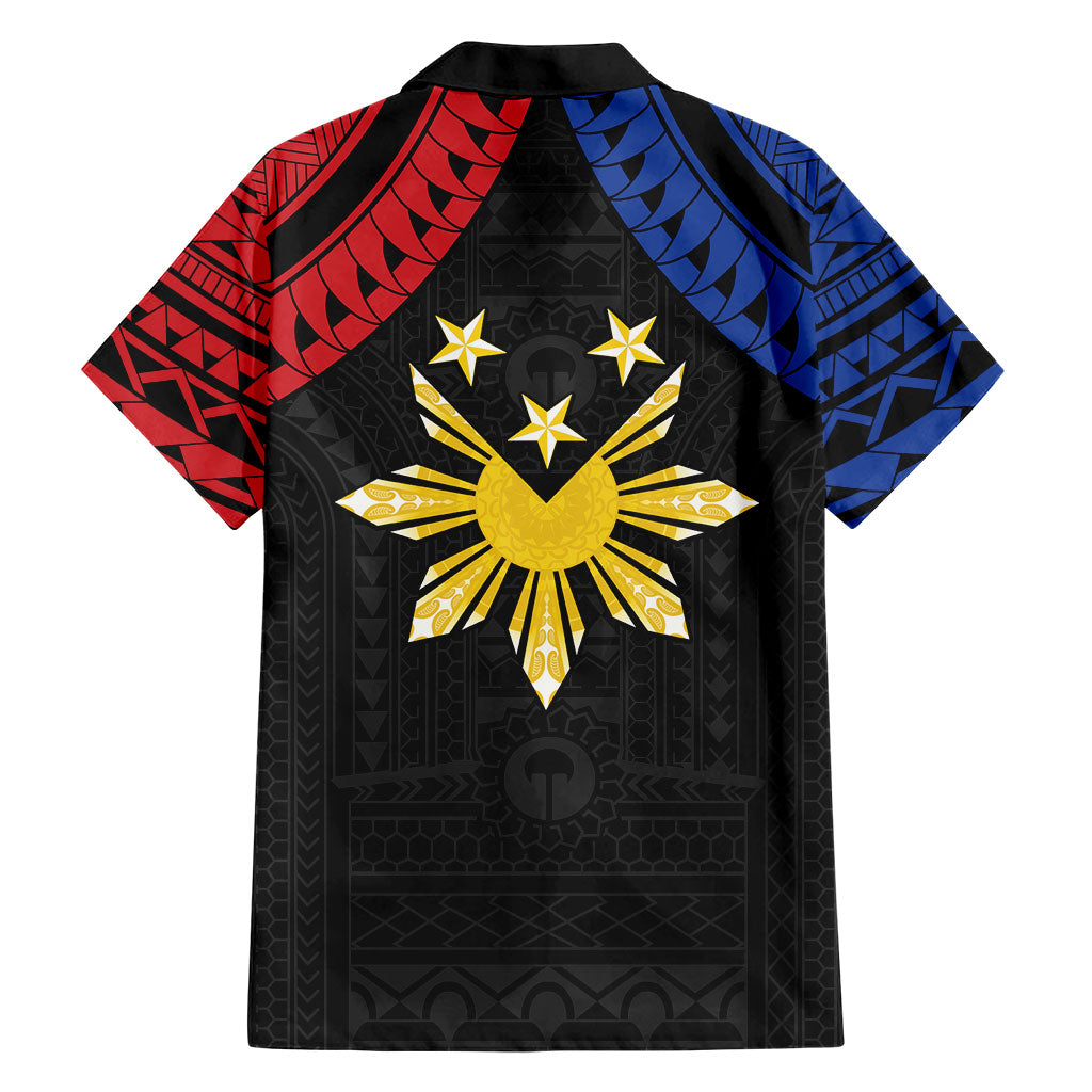 Philippines Independence Day Family Matching Off Shoulder Short Dress and Hawaiian Shirt Proud To Be Pinoy LT05 - Polynesian Pride