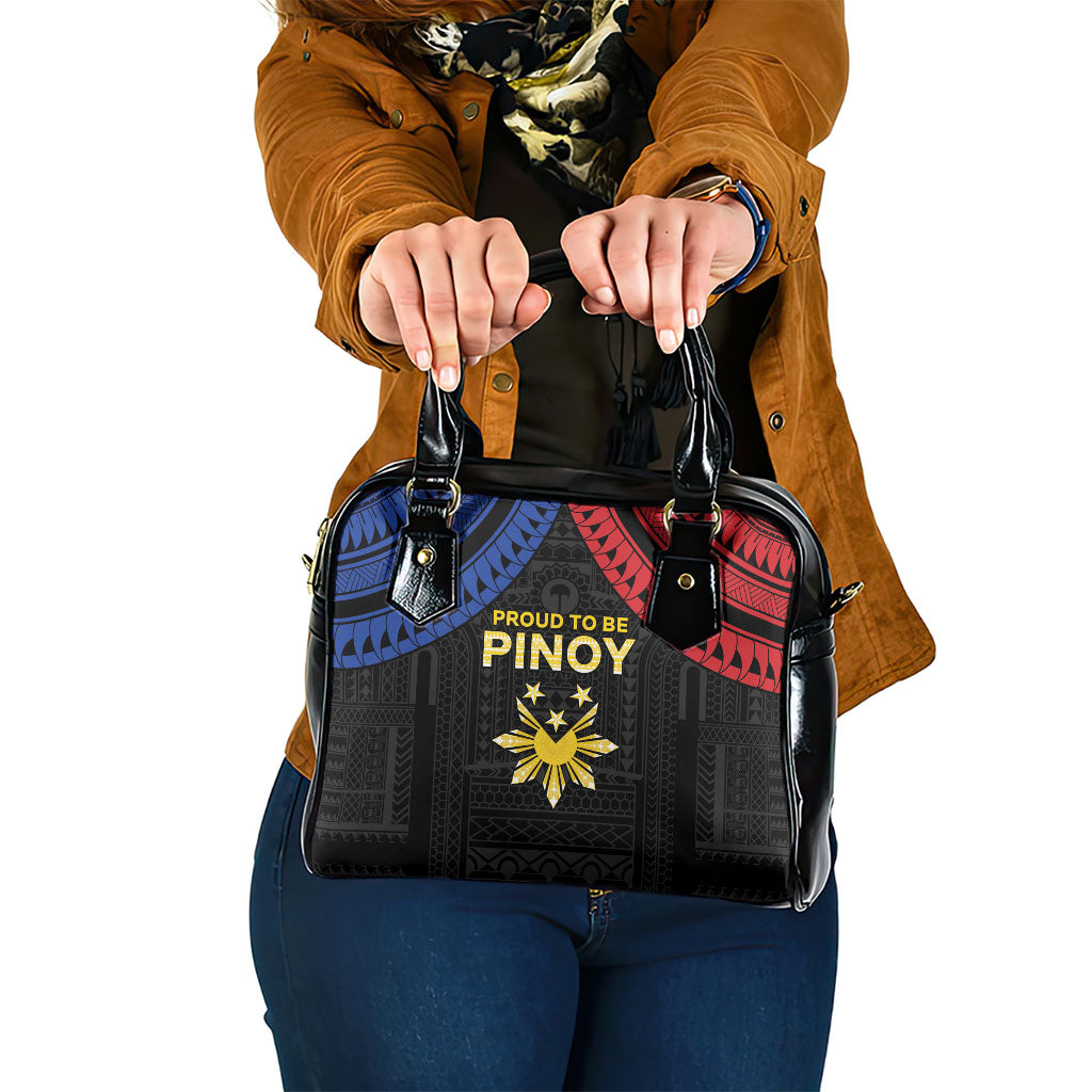 Philippines Independence Day Shoulder Handbag Proud To Be Pinoy LT05 One Size Black - Polynesian Pride