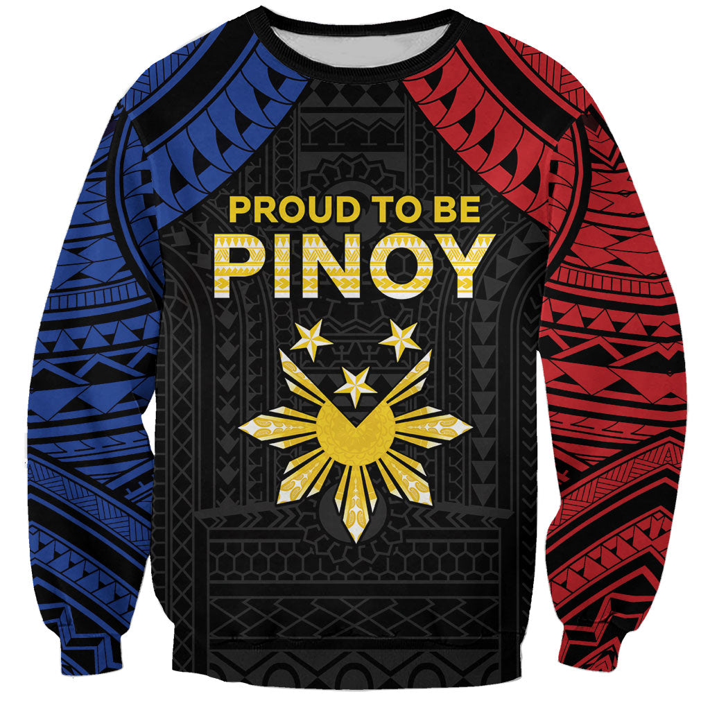 Philippines Independence Day Sweatshirt Proud To Be Pinoy LT05 Unisex Black - Polynesian Pride