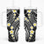 Plumeria With Black Polynesian Tattoo Pattern Tumbler With Handle