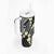 Plumeria With Black Polynesian Tattoo Pattern Tumbler With Handle