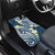 Plumeria With Blue Polynesian Tattoo Pattern Car Mats