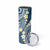 Plumeria With Blue Polynesian Tattoo Pattern Skinny Tumbler