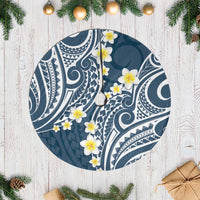 Plumeria With Blue Polynesian Tattoo Pattern Tree Skirt LT05 Casual Blue - Polynesian Pride