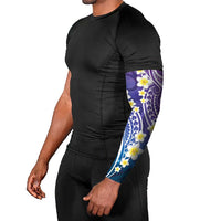 Plumeria With Galaxy Polynesian Tattoo Pattern Arm Sleeves - Polynesian Pride