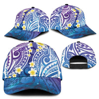 Plumeria With Galaxy Polynesian Tattoo Pattern Classic Cap - Polynesian Pride